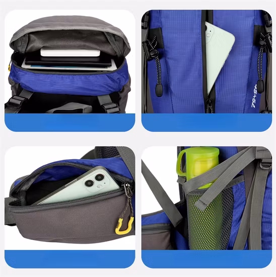 Women and Men PU Travel Backpack Multipurpose Zipper Unisex Backpack Bag